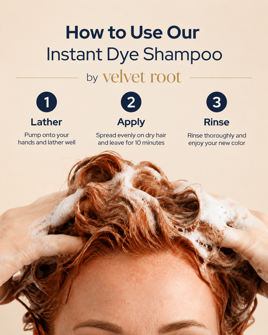 Velvet Root™ | Instant Hair Color Shampoo (Anti-Gray Formula)